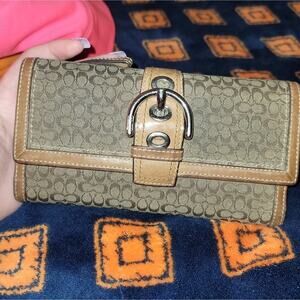 COACH wallet with removable check book